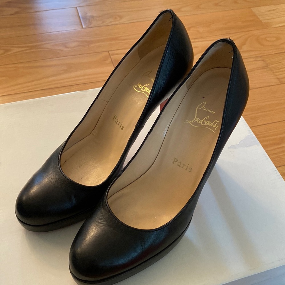 Christian Louboutin Leather 100mm Pumps 36.5